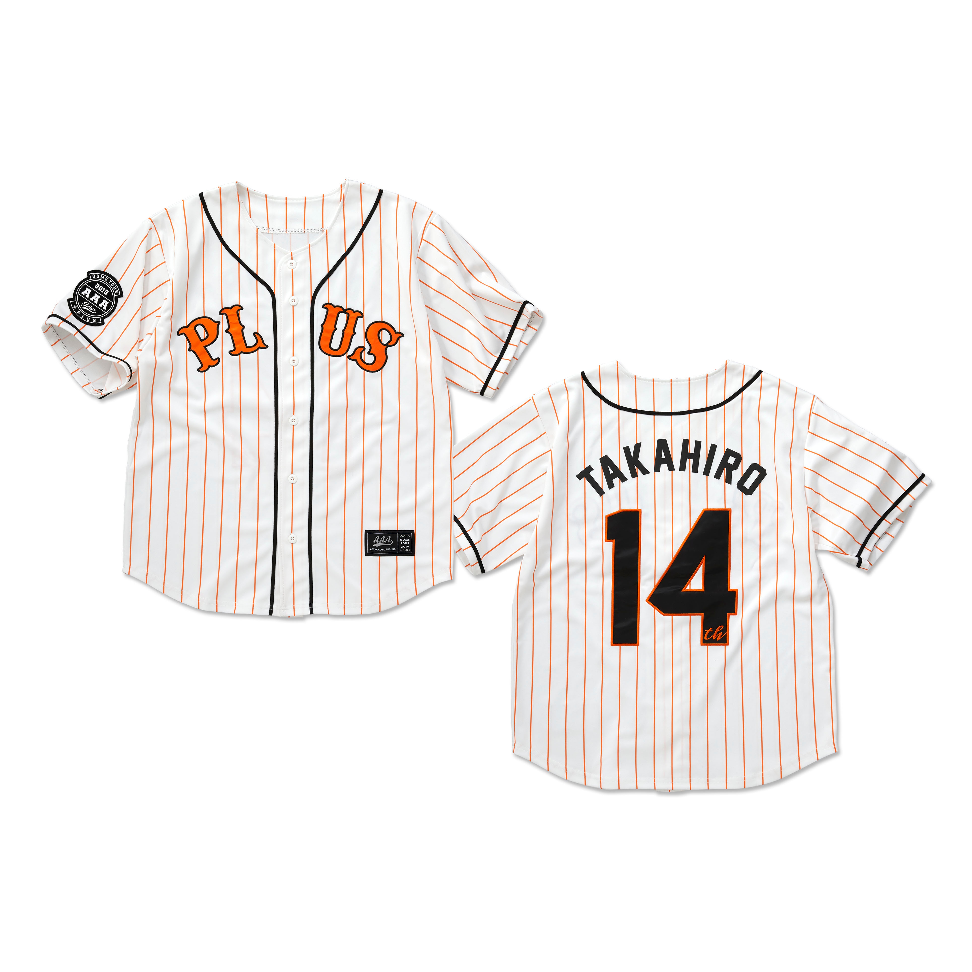 【新品未使用】AAA ベースボールTシャツ(橙)、ペンラセット