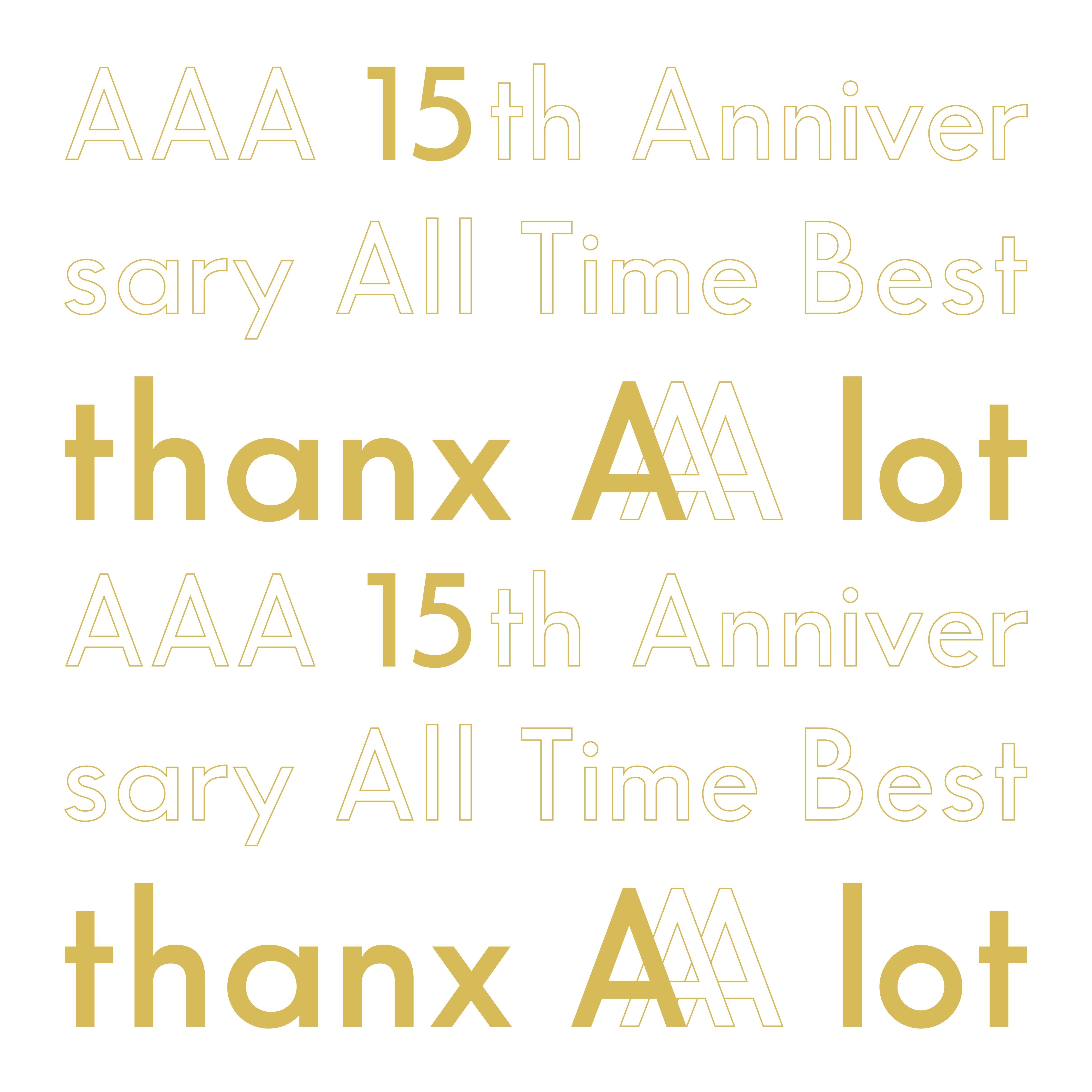 15周年記念ベストアルバム『AAA 15th Anniversary All Time Best -thanx AAA lot-』＜初回生産限定・豪華盤＞