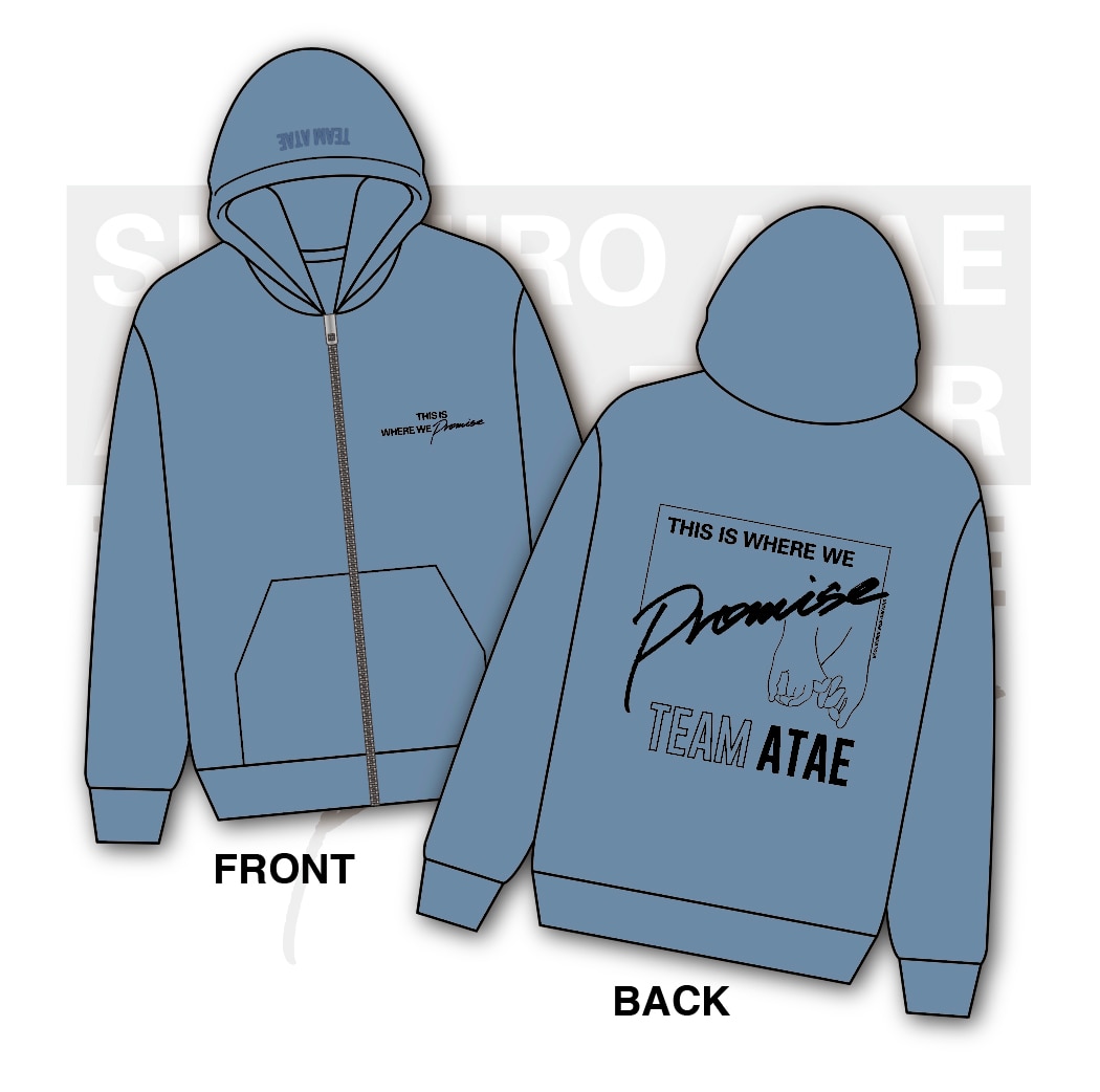 ZIP UP HOODIE（S/M/L）