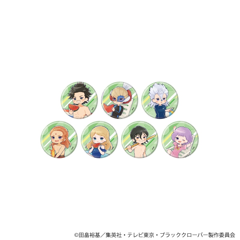 ブラッククローバー　缶バッジ57ミリ　海ver. グラフアート　Set2（ブラインド）全7種