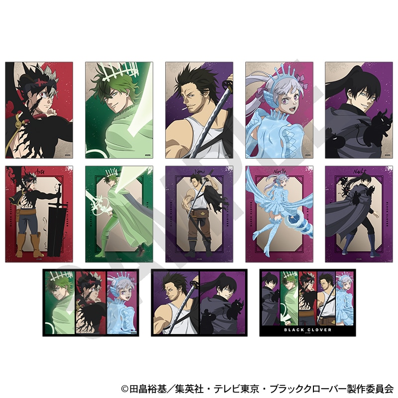 ブラッククローバー　描き下ろし 戦う背中ver. トレーディングブロマイド　全13種