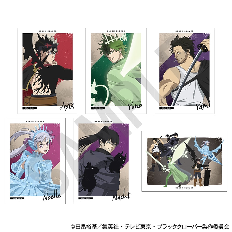 ブラッククローバー　描き下ろし 戦う背中ver. A3マットポスター　全6種