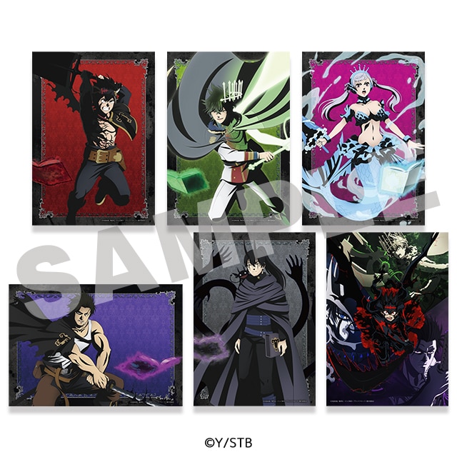 ブラッククローバーWEBくじ第5弾　描き下ろし　B賞A3クリアポスター　全6種