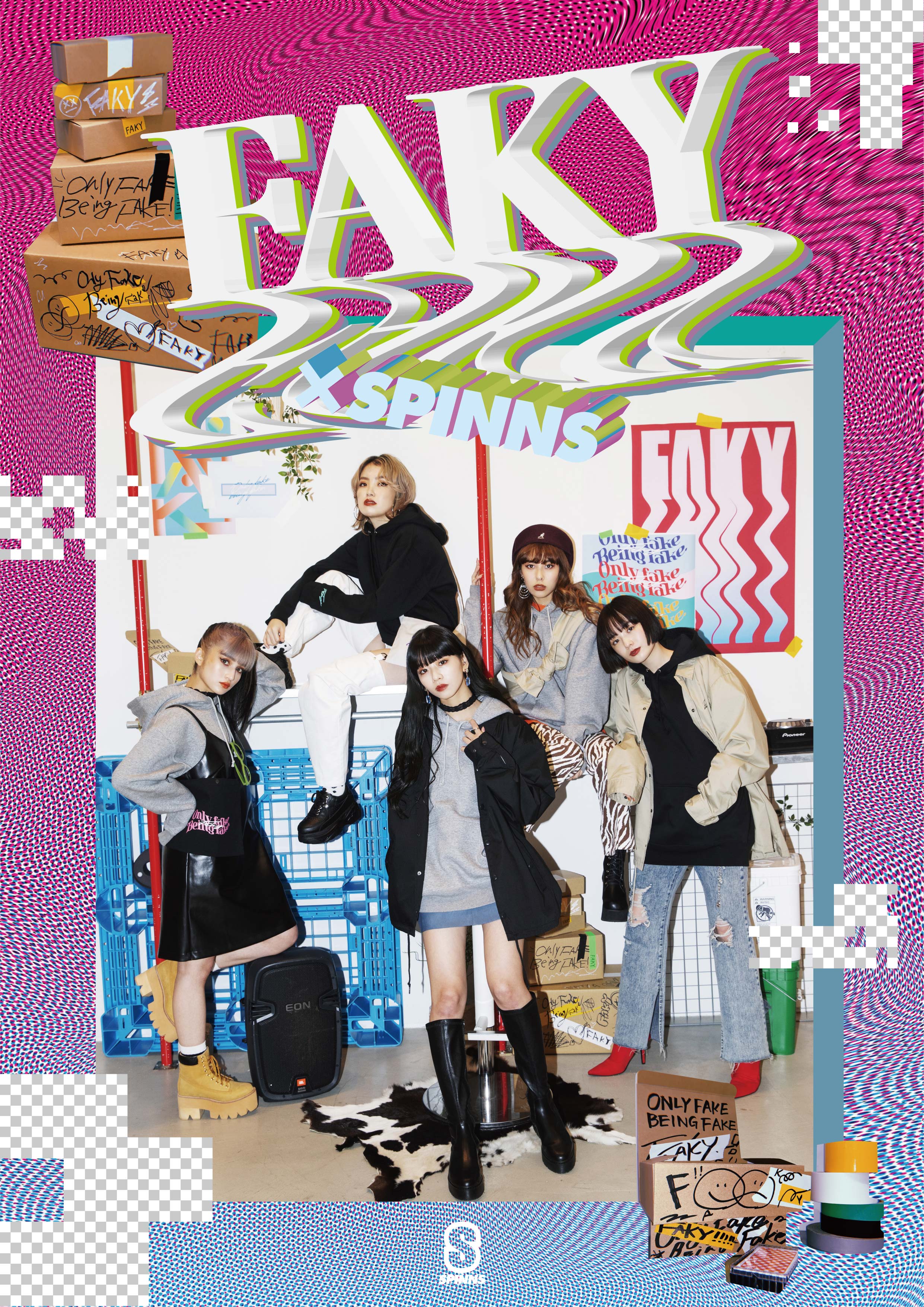 FAKYとSPINNSのコラボレーションアイテムの発売が決定！！