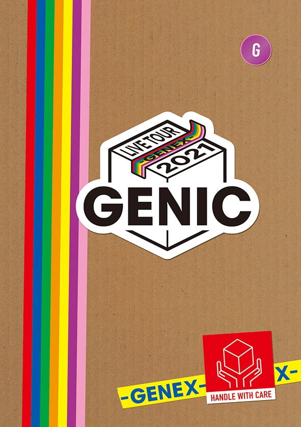 DVD&Blu-ray「GENIC LIVE TOUR 2021 -GENEX-」
＜初回生産限定盤：フォト&インタビューBOOK「GENEX magazine」
三方背BOX仕様＞
