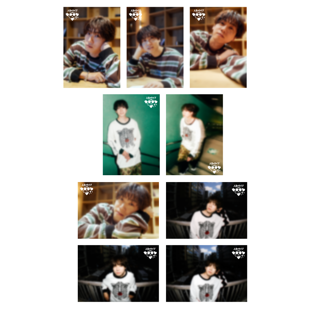 梶原岳人 5th Anniversary Live 人生のライブ vol.3 ～ 4＋1編 ～　ランダムブロマイド(全9種）