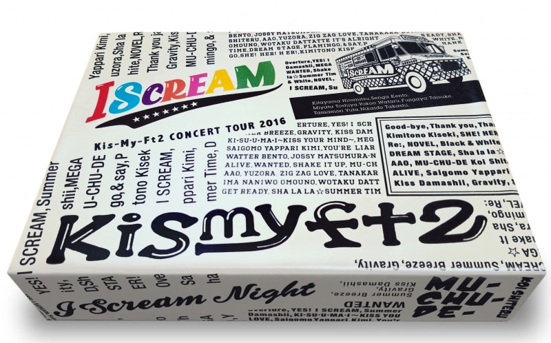 LIVE DVD & Blu-ray 『CONCERT TOUR 2016 I SCREAM』 | Kis-My-Ft2 