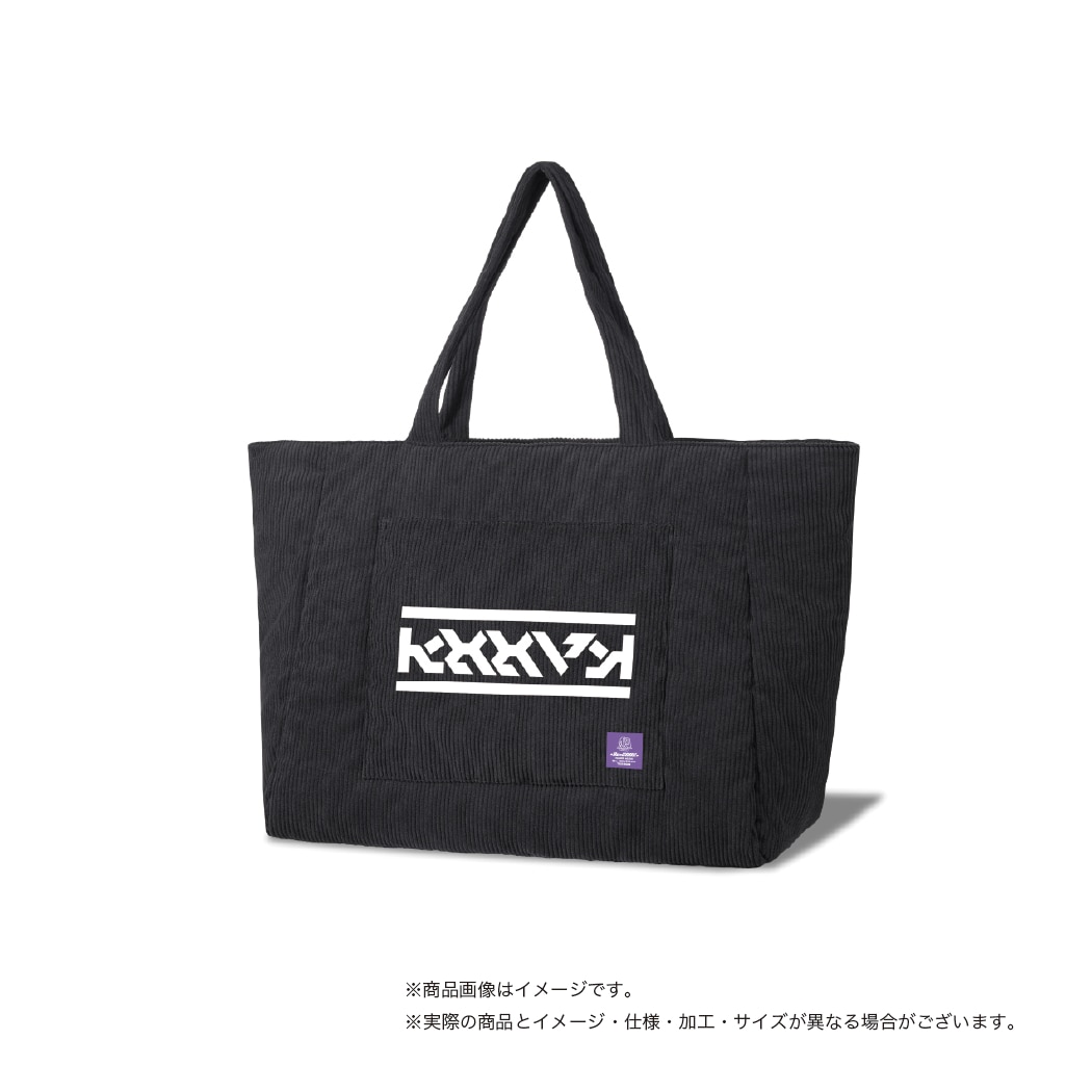 CORDUROY TOTE BAG（BLACK）