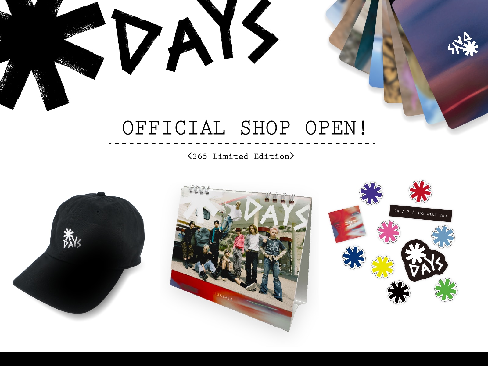 ONE OR EIGHT OFFICIAL SHOP OPEN &「365」リリース記念グッズを数量限定で販売決定!