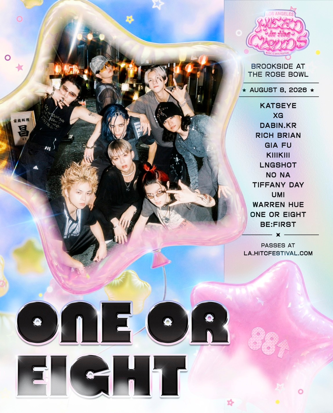 HEAD IN THE CLOUDS Music & Arts Festival 出演決定
