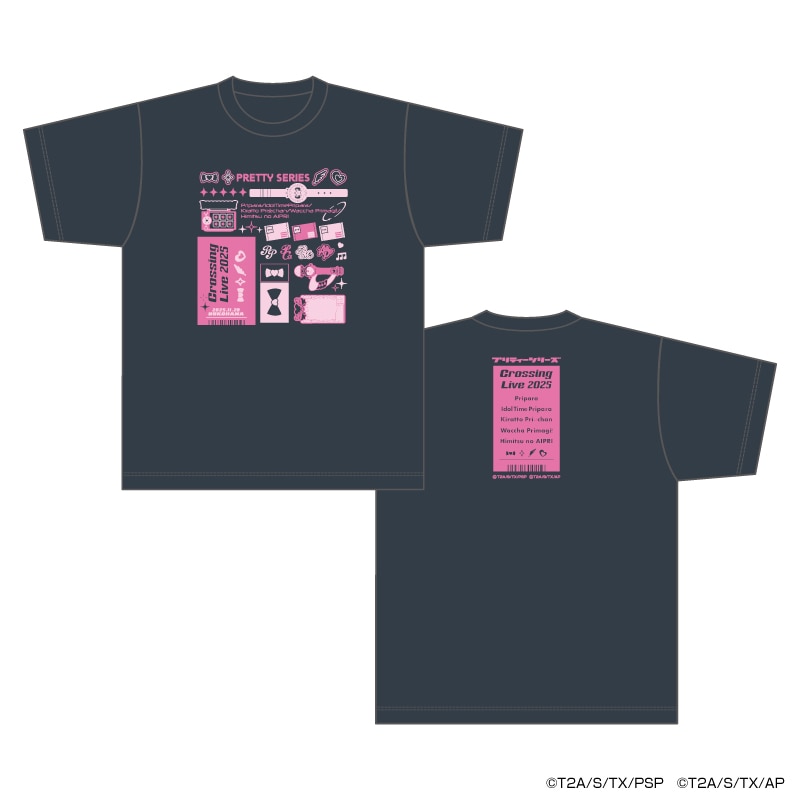 プリティーシリーズ　Crossing Live 2025　Tシャツ　（M/XL）