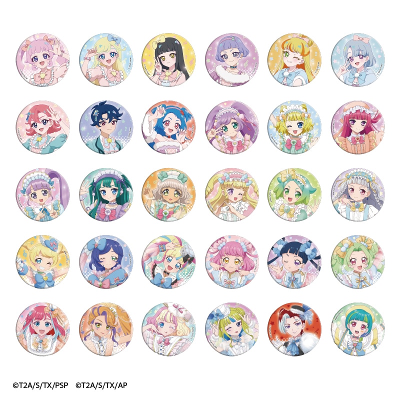 プリティーシリーズ　Crossing Live 2025　トレーディング缶バッジ【全30種】