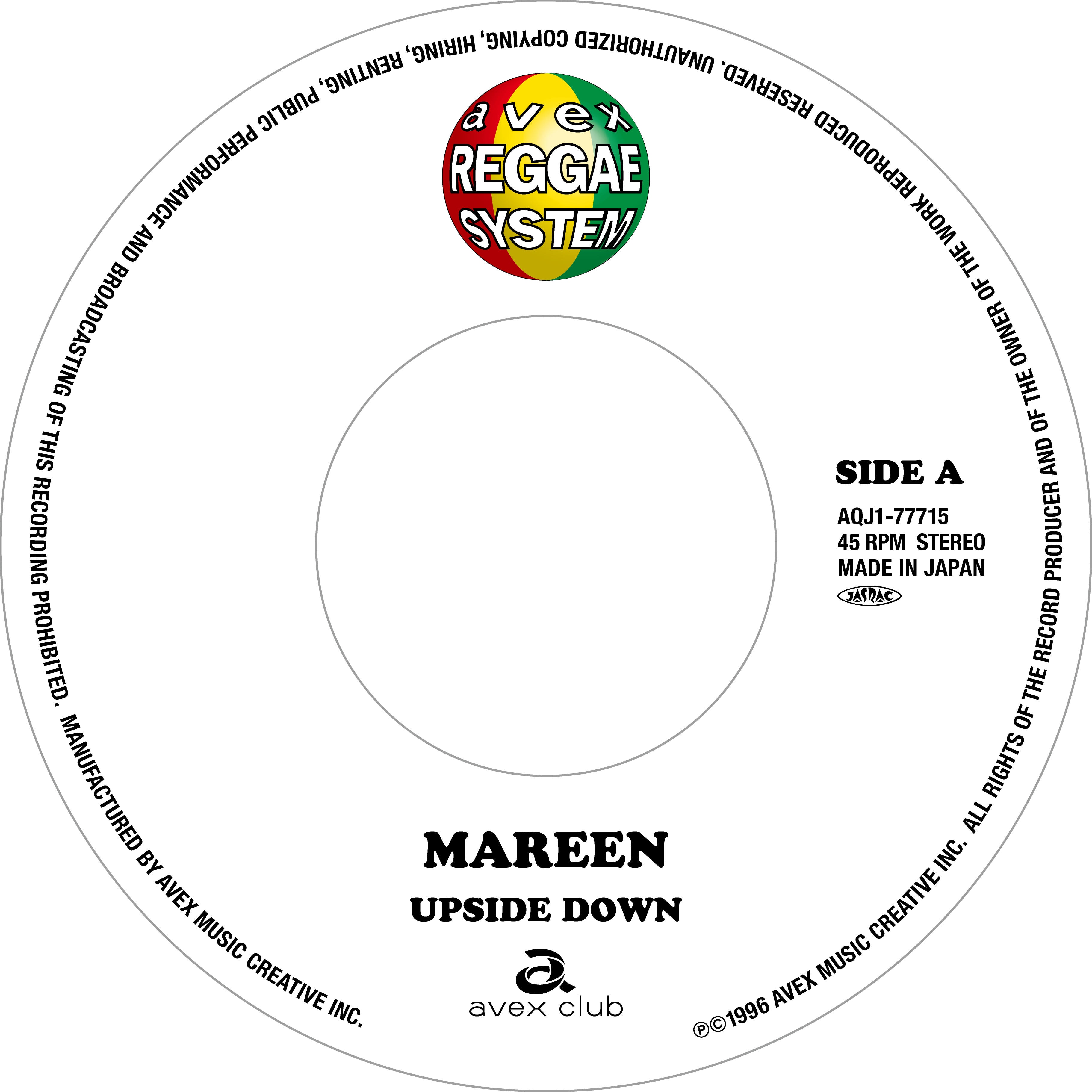 【MAREEN】UPSIDE DOWN / SMOOTH OPERATER（アナログレコード）