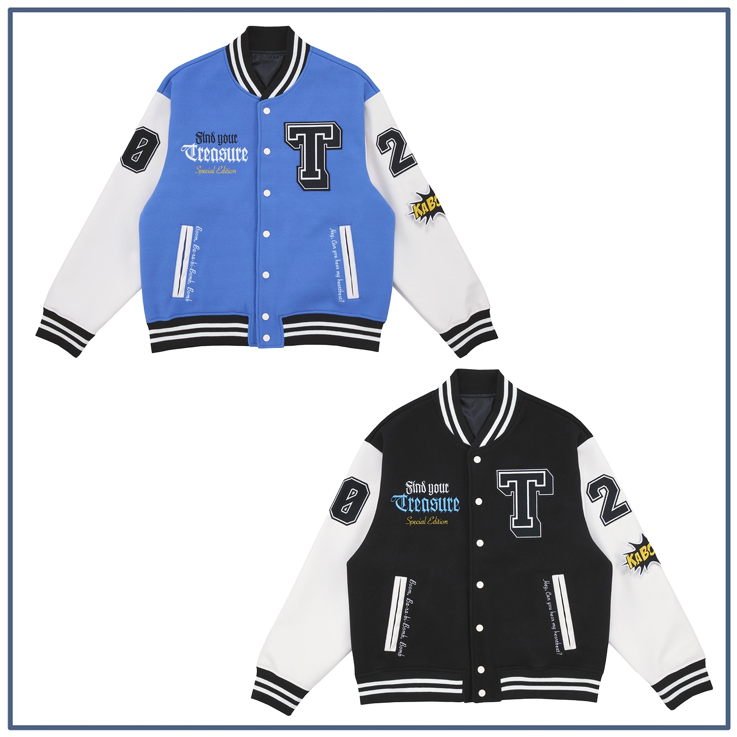 ＜B.O.M.B＞ スタジアムジャンパー（BLUE/BLACK）