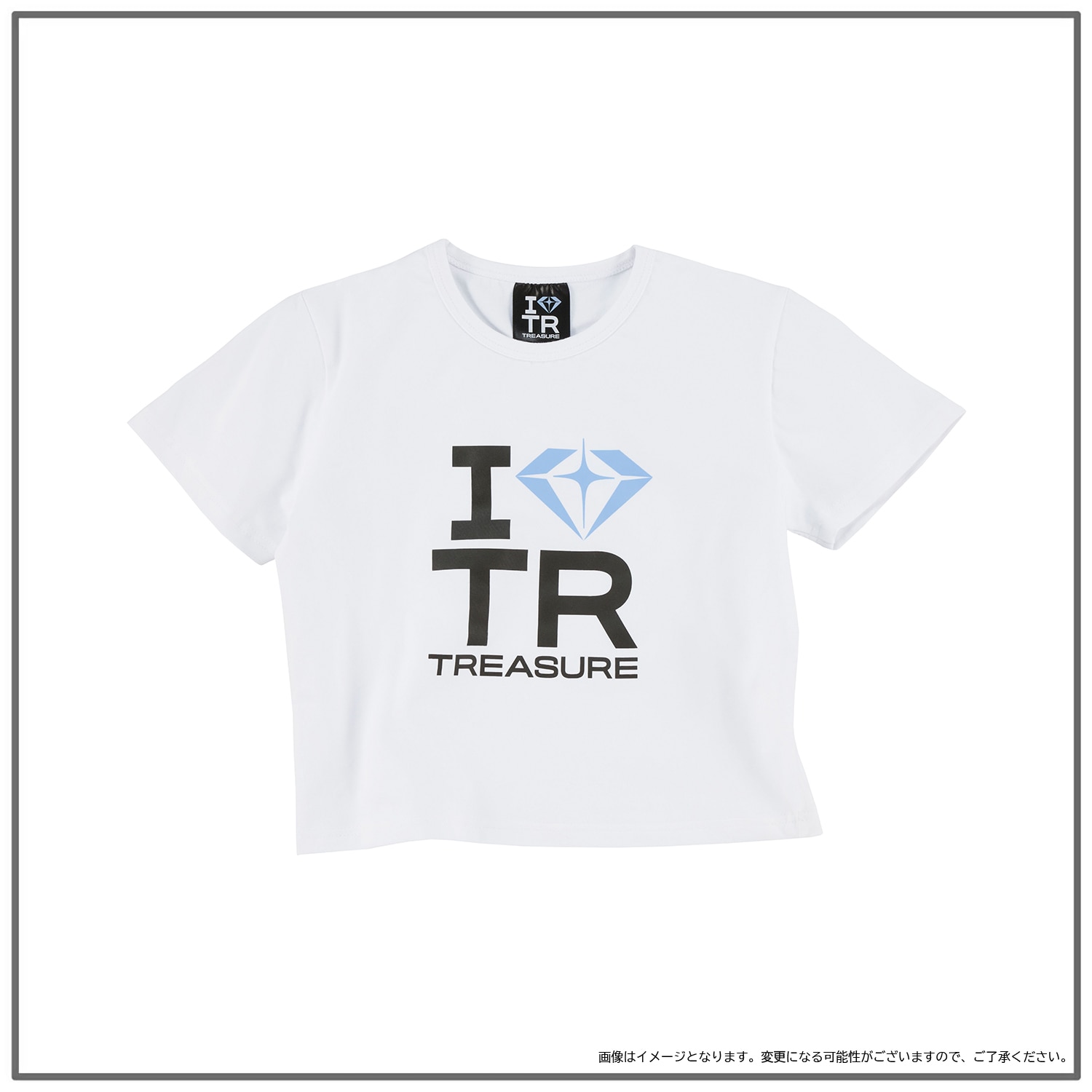 I LOVE TREASURE クロップド  Tシャツ（WHITE）