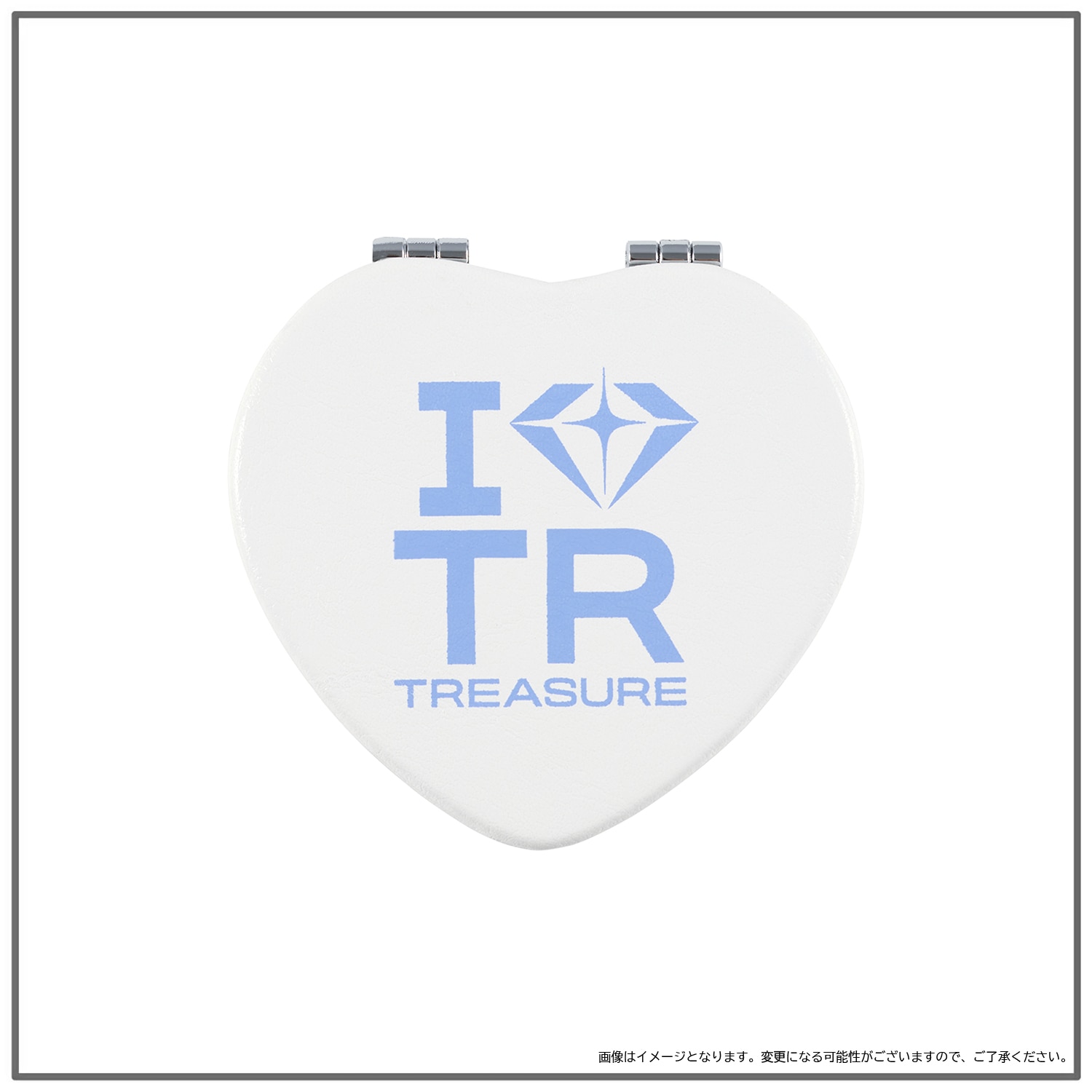 I LOVE TREASURE ミラー（WHITE）