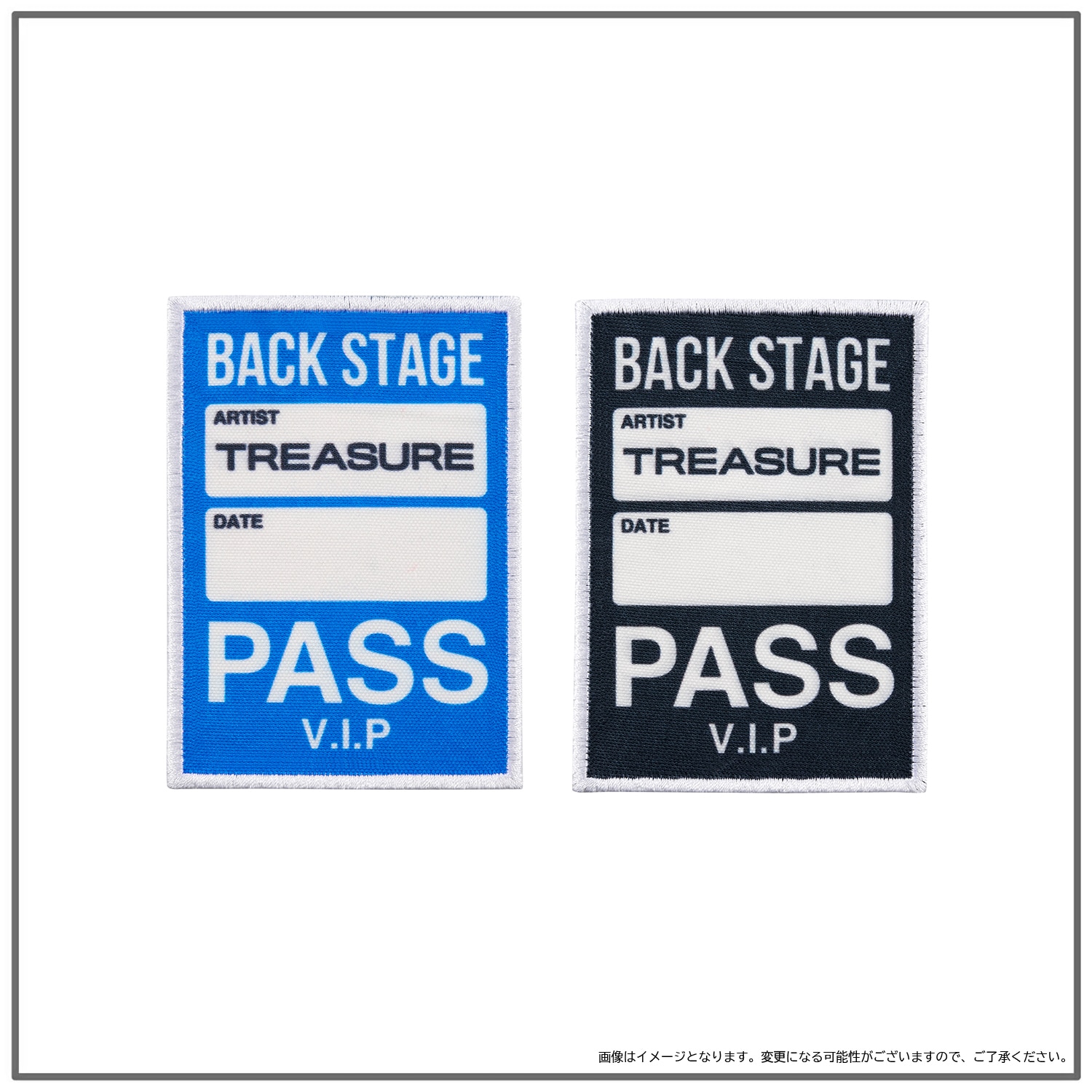 ワッペンステッカー（PASS/BLUE・BLACK）