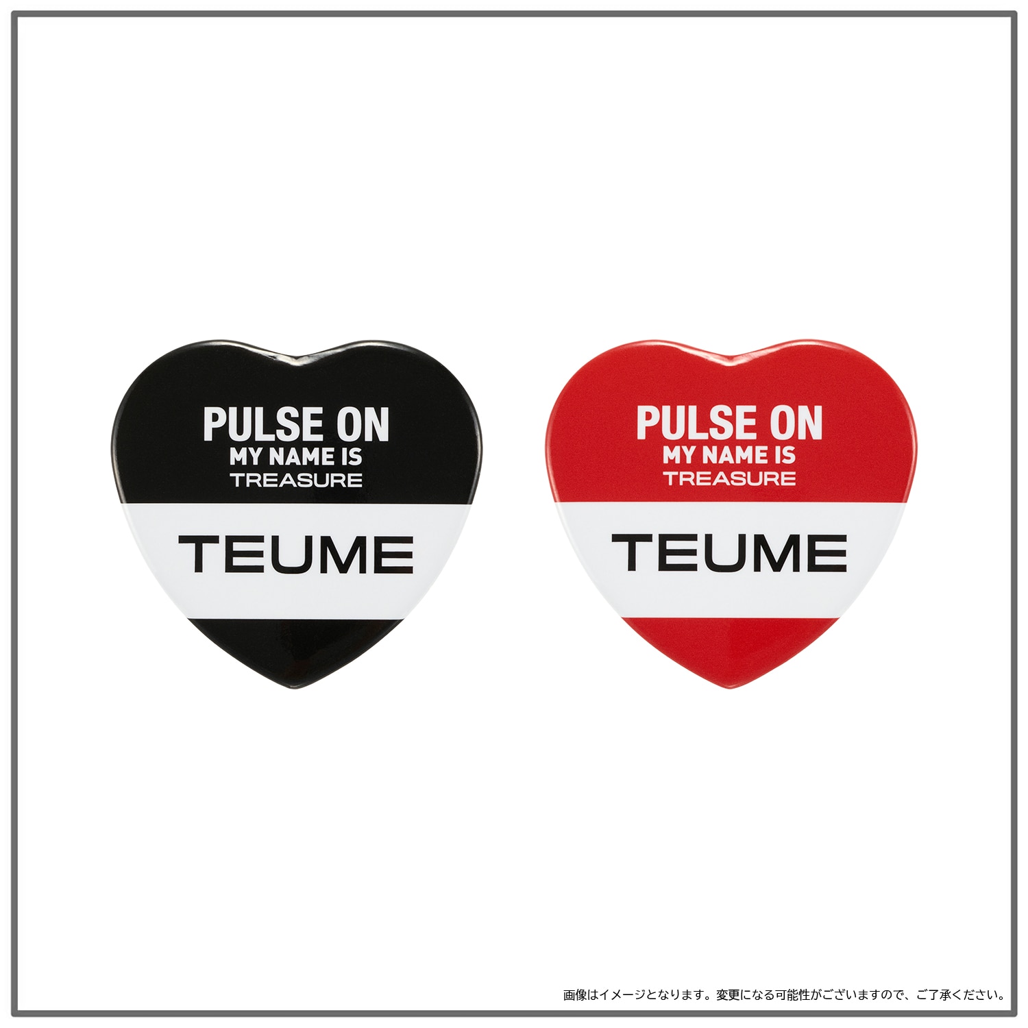 缶バッジ （TEUME/RED・BLACK）