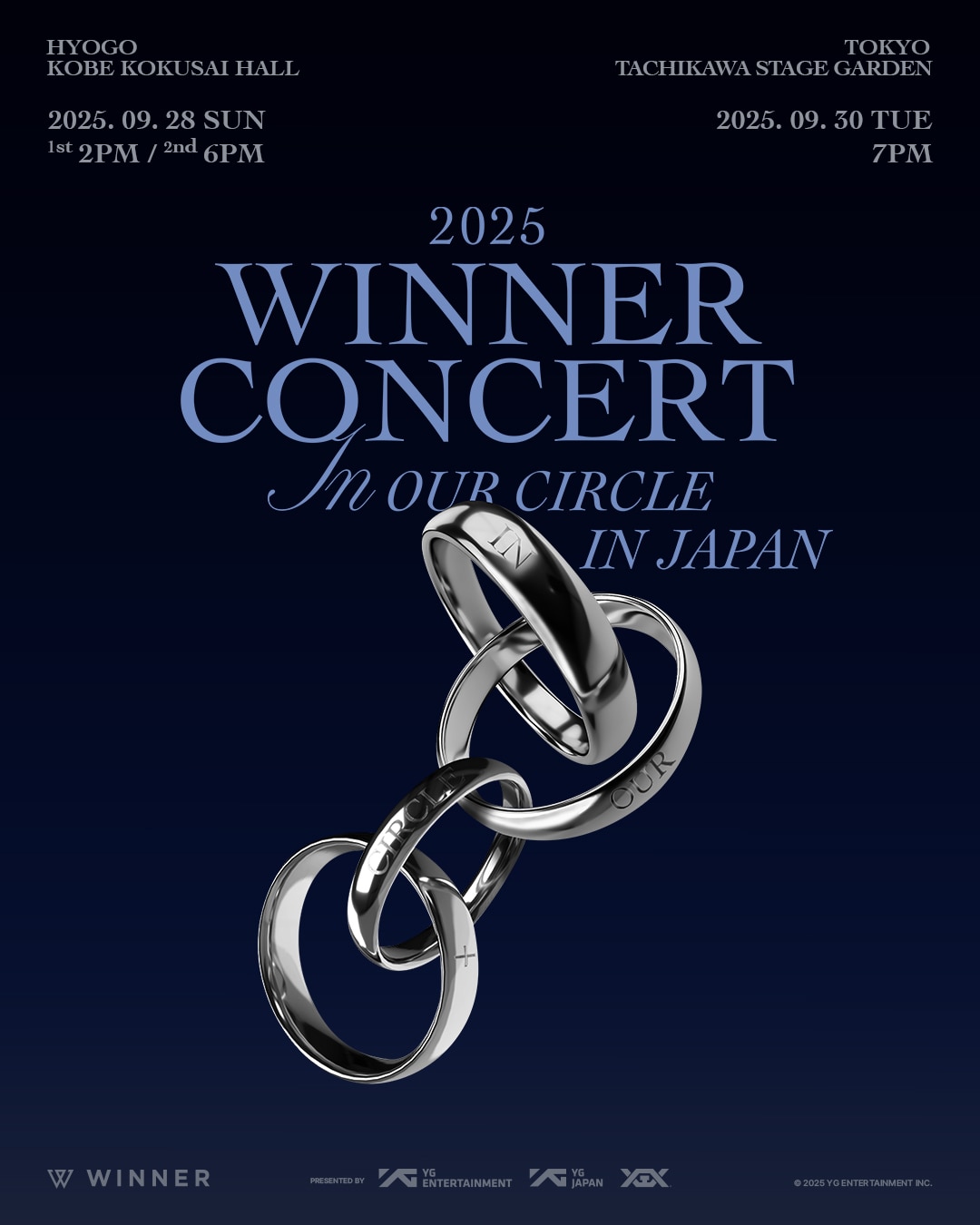 『2025 WINNER CONCERT [IN OUR CIRCLE] IN JAPAN』開催決定！