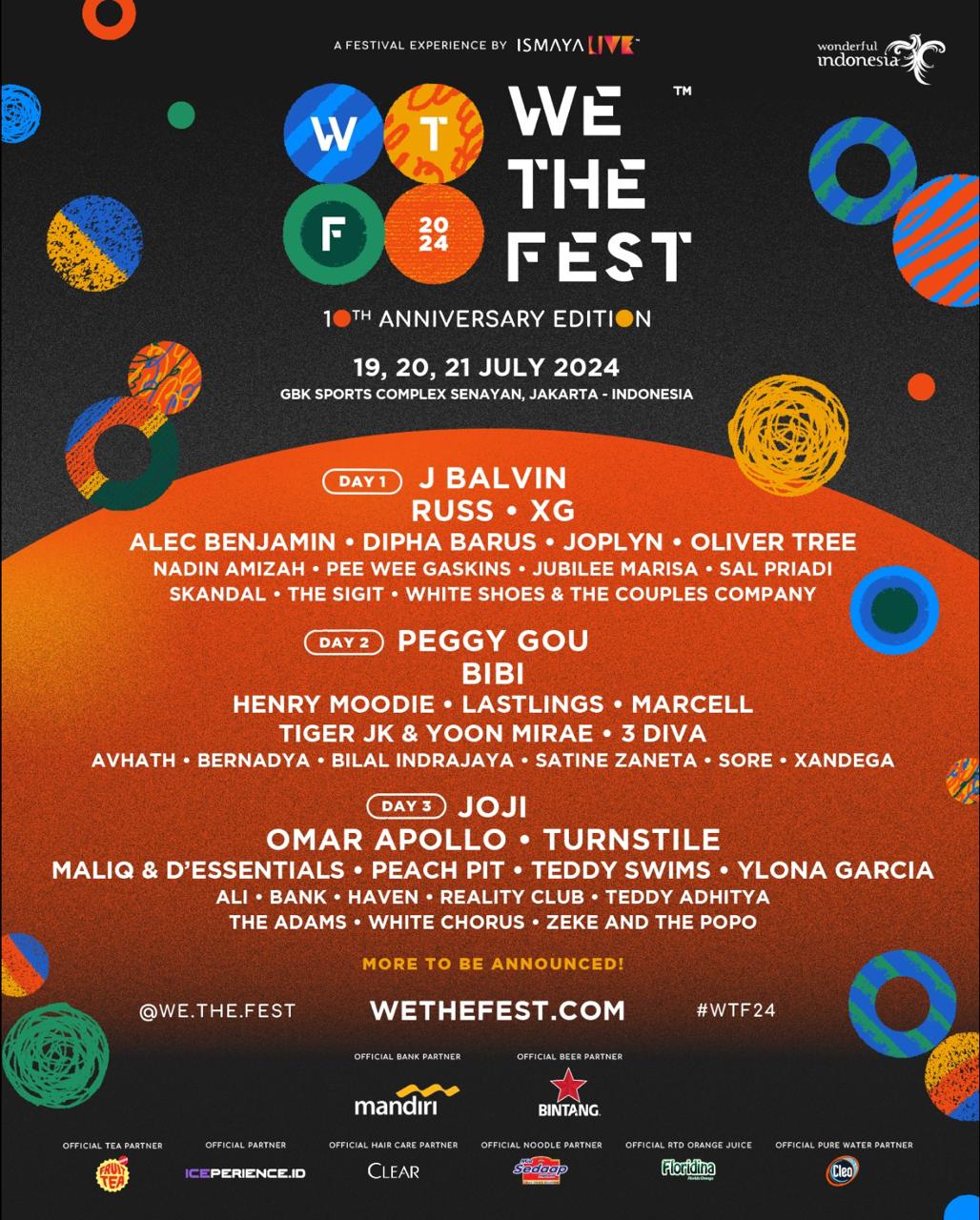 WE THE FEST 2024 in Jakarta SCHEDULE XG Official Site