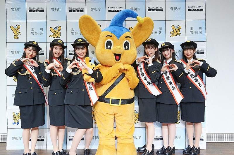 超ときめき♡宣伝部が一日警察署長に！春の全国交通安全運動